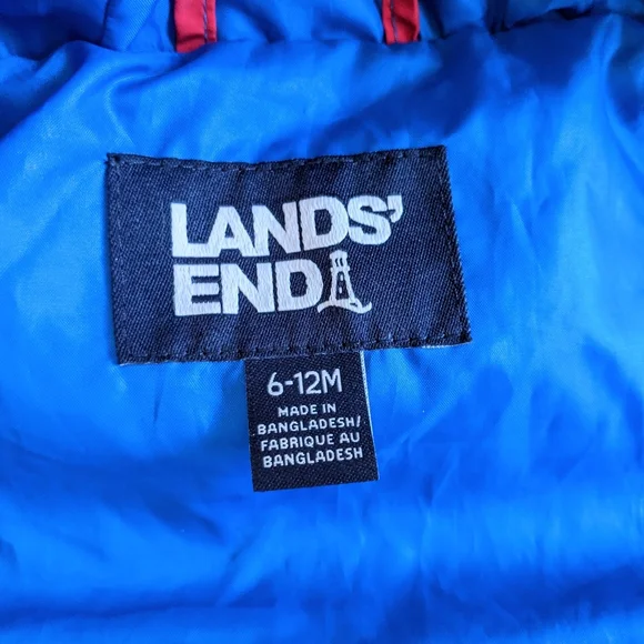 Like New Lands' End Infant Insulated Bunting Snowsuit size 6-12 months